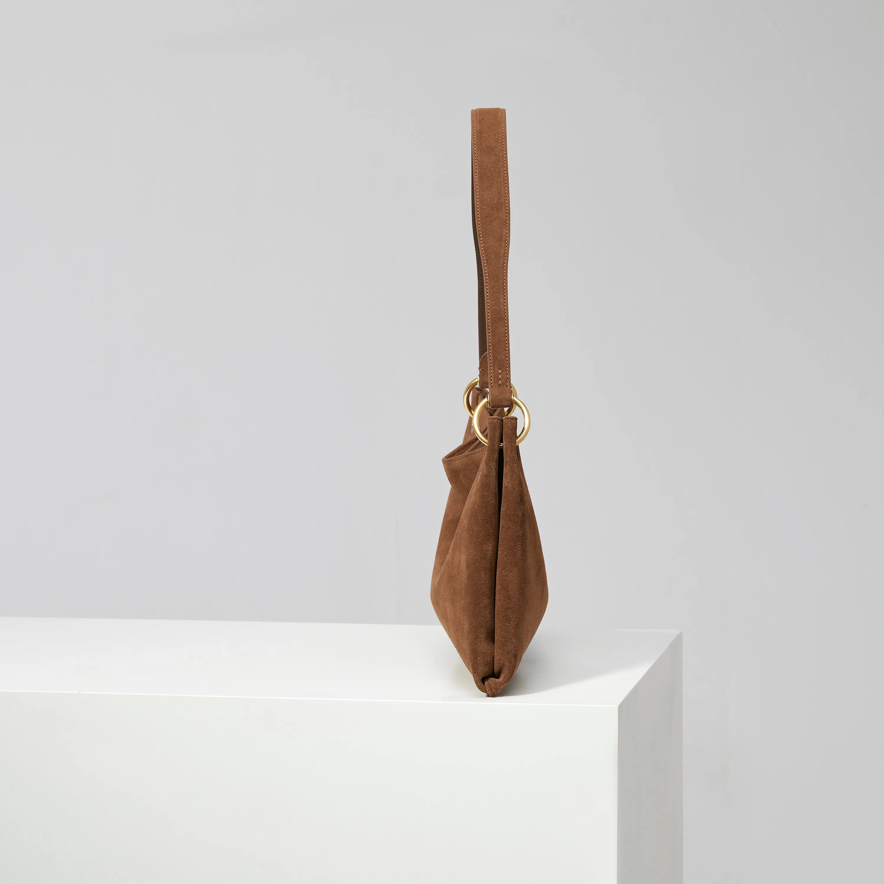 Prada Brown Suede Leather Tote Bag product photo from LabelPicks