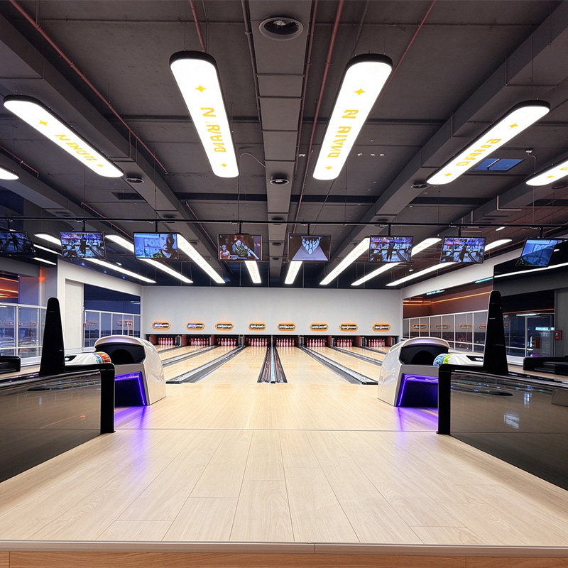 8 Bowling Lane Integrated Ball Return System