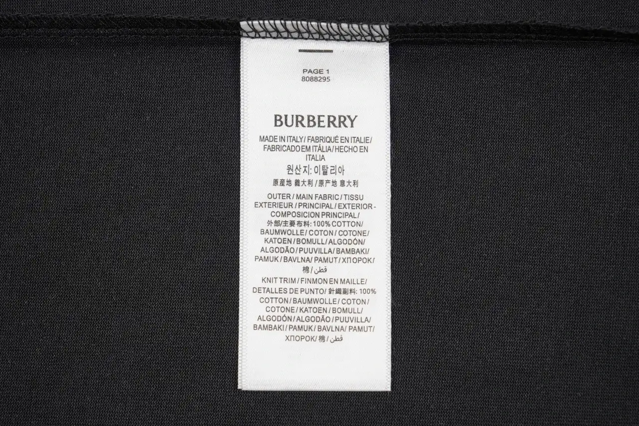 Burberry Black Arched Letter Equestrian Knight Print T-Shirt product photo from LabelPicks