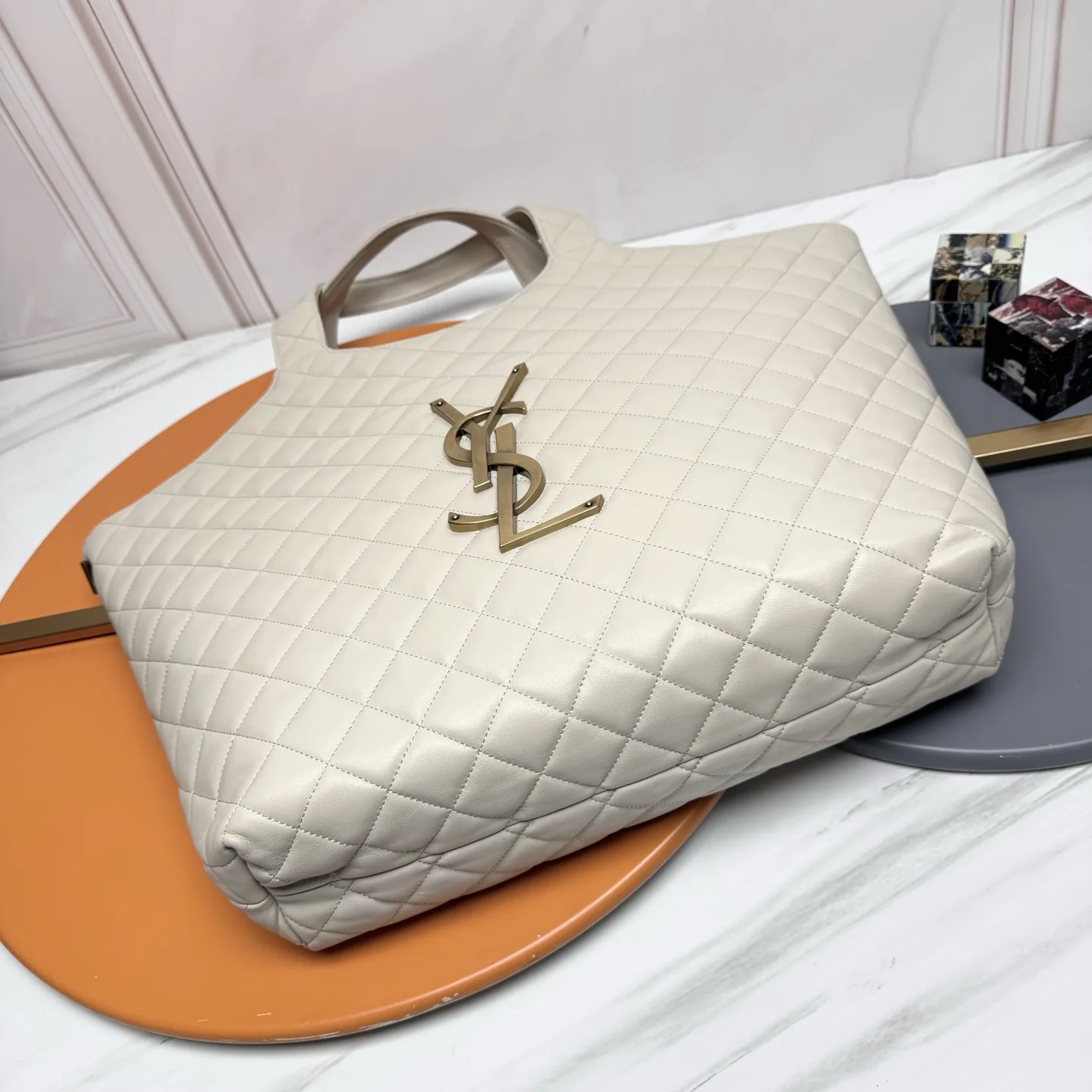 Saint Laurent Lambskin Icare Tote Bag product photo from LabelPicks