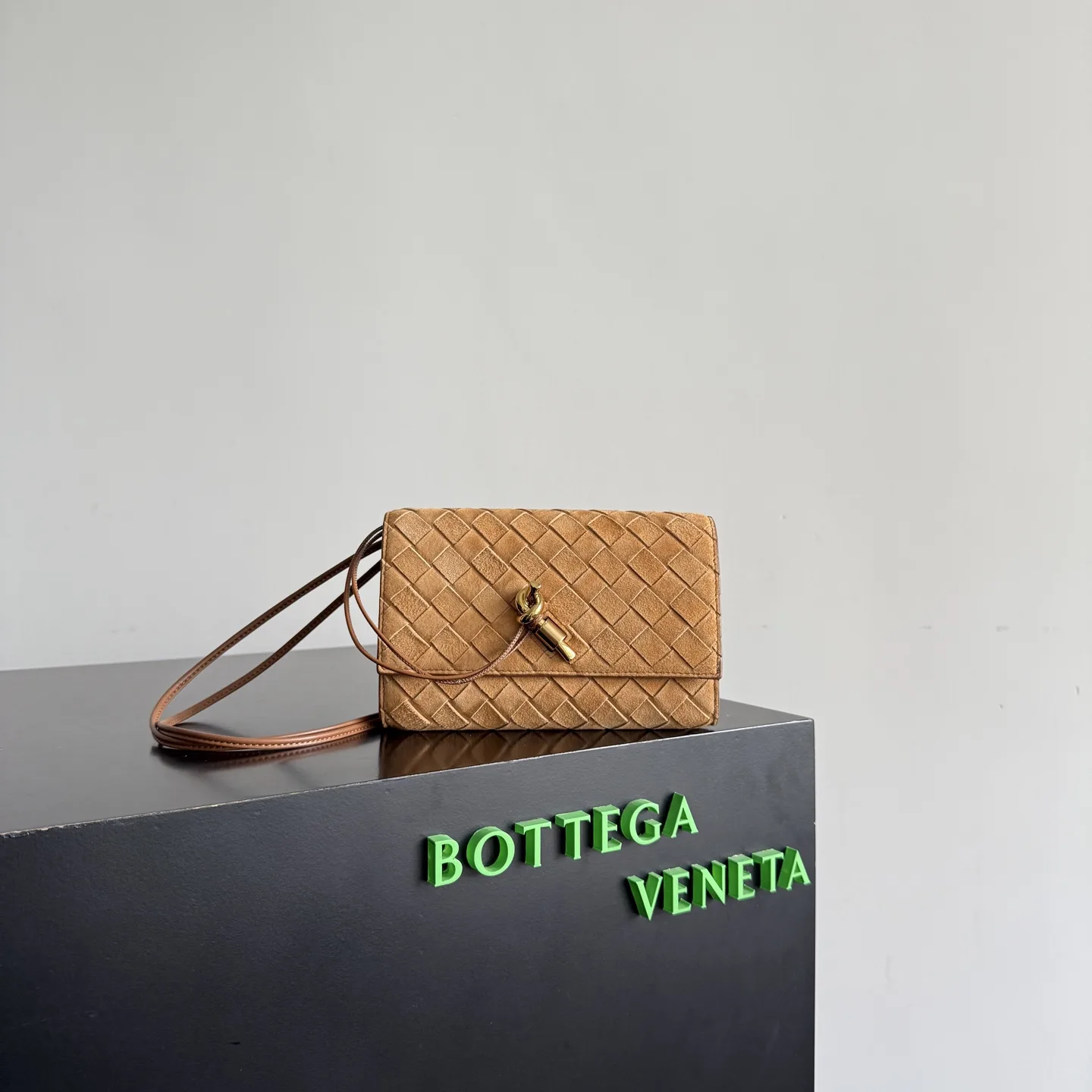 Bottega Veneta Intrecciato Woven Leather Andiamo Crossbody Bag product photo from LabelPicks