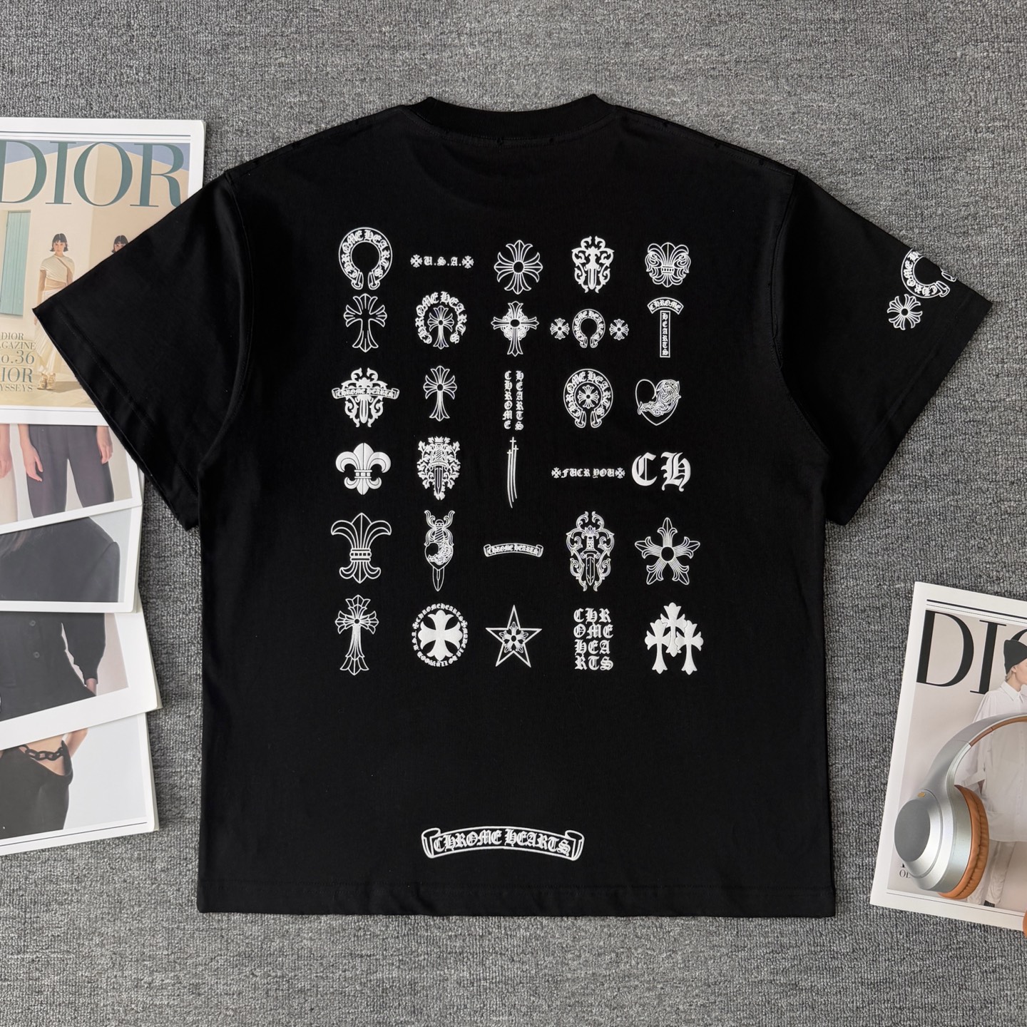 0512 Classic letter prints t-shirt