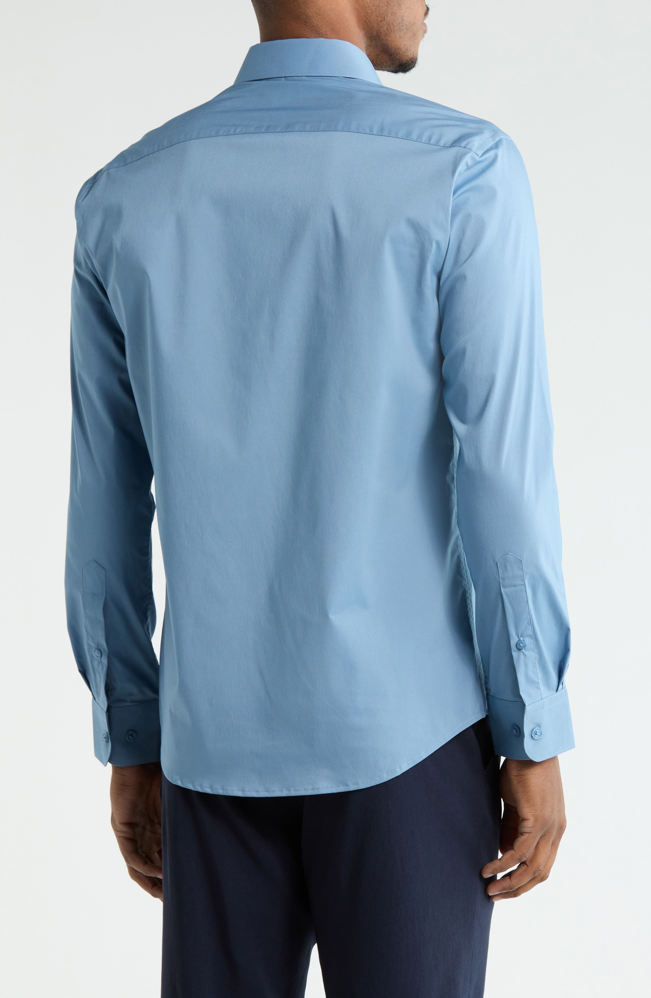 DKNY Steel Solid Stretch Dress Shirt