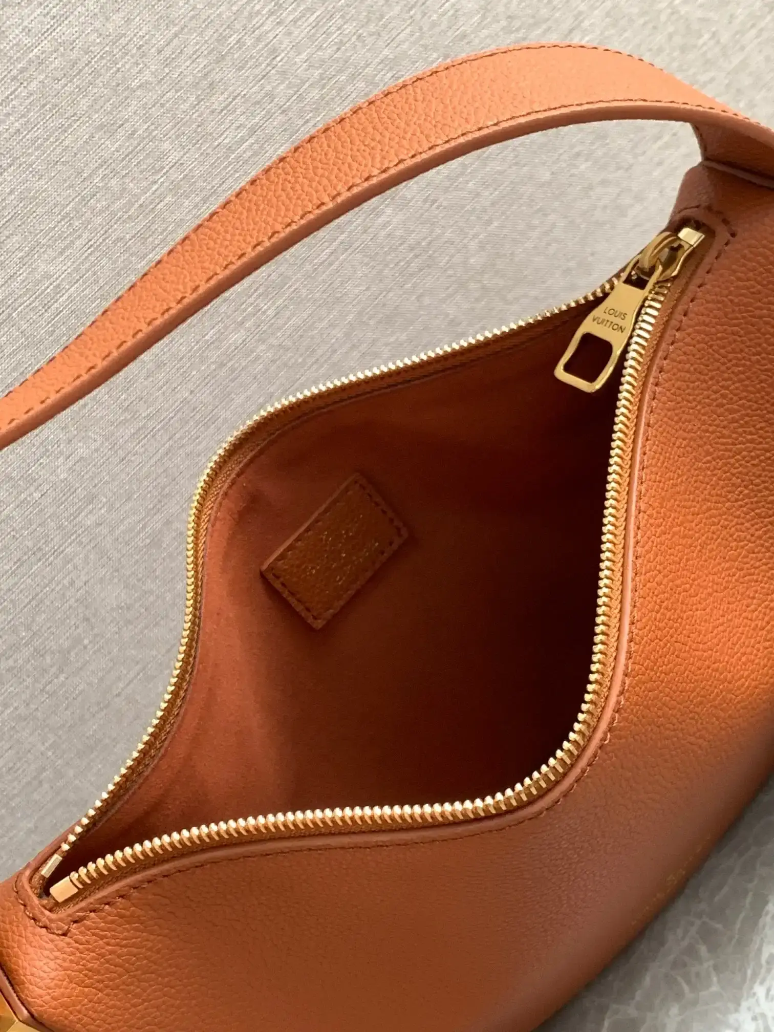 Louis Vuitton Brown Suede Leather Hobo Bag product photo from LabelPicks