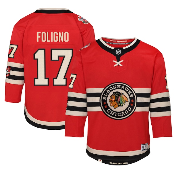 Nick Foligno Chicago Blackhawks Youth 2025 NHL Winter Classic Premier Player Jersey - Red