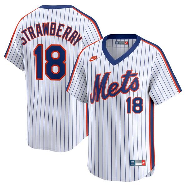 Darryl Strawberry New York Mets Nike Throwback Cooperstown Collection Limited Jersey - White