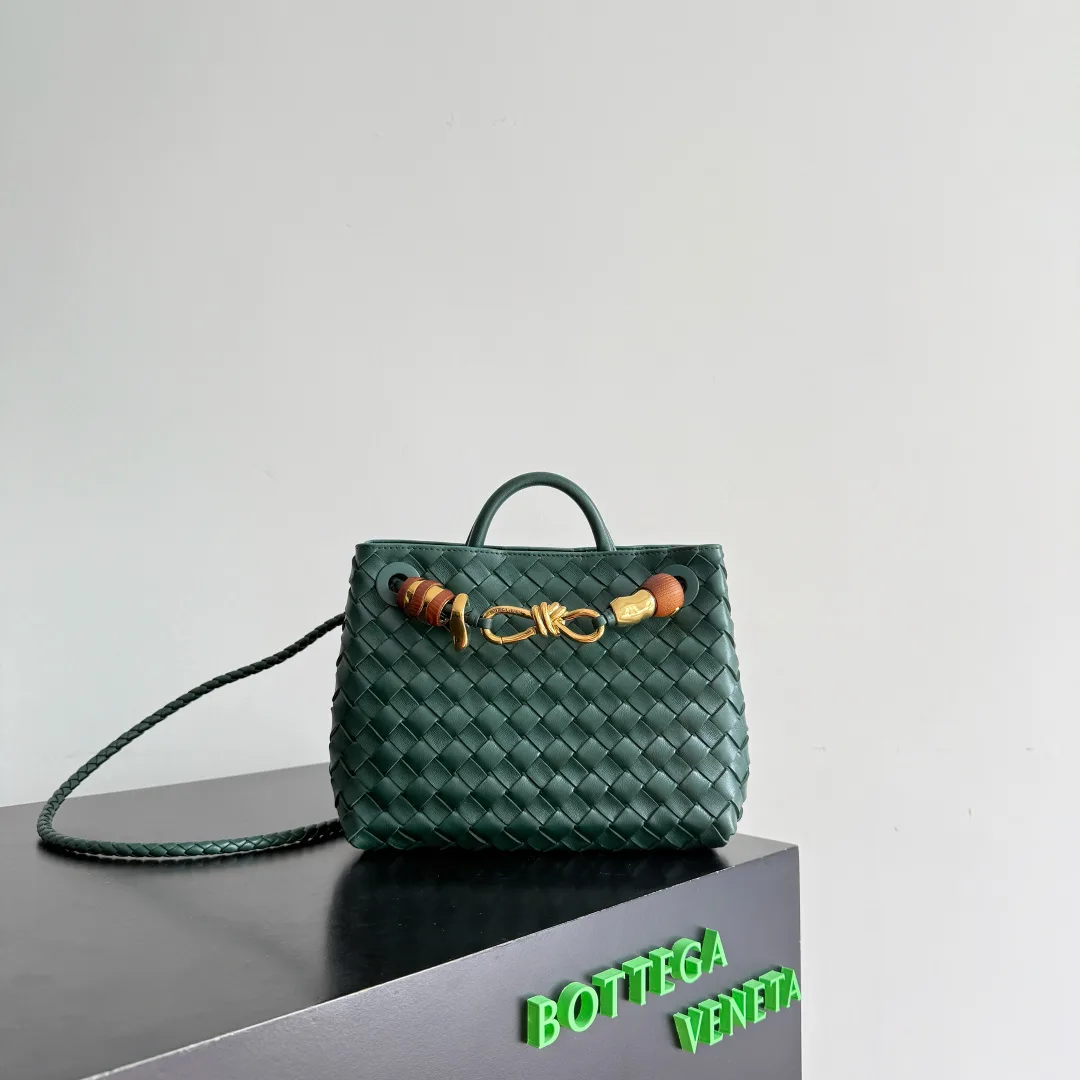 Bottega Veneta Intrecciato Woven Leather Andiamo Top Handle Bag product photo from LabelPicks