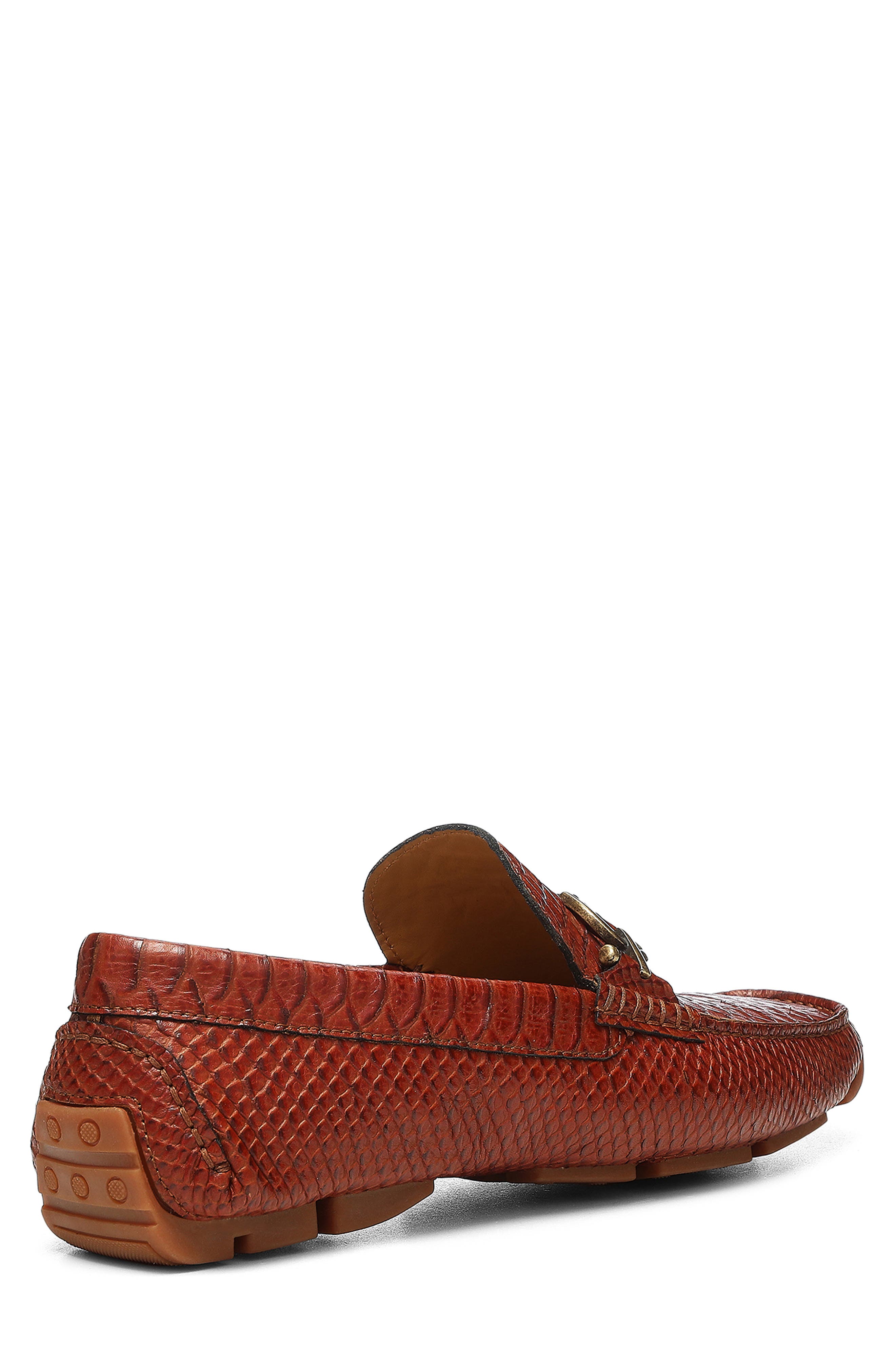 Donald Pliner Dacio II Snakeskin Embossed Driving Loafer