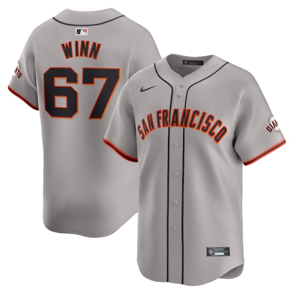 Keaton Winn San Francisco Giants Nike Away Limited Player Jersey - Gray/Cream