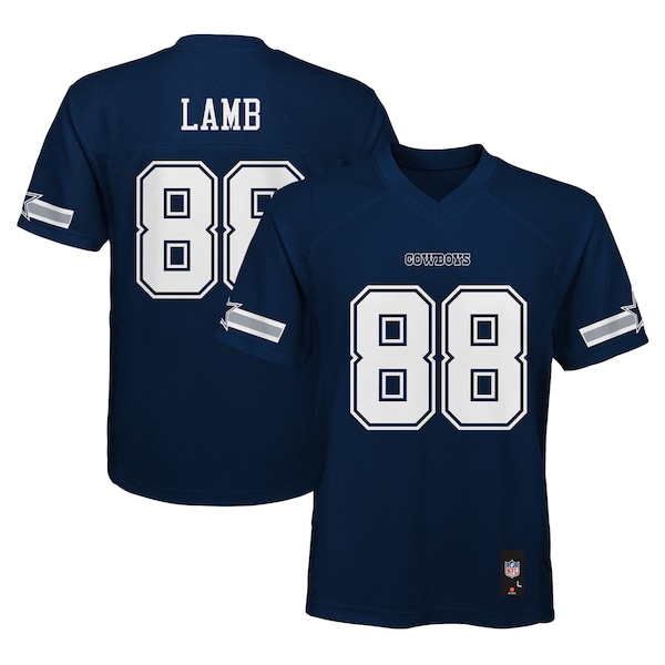 CeeDee Lamb Dallas Cowboys Youth Replica Player Jersey - Navy