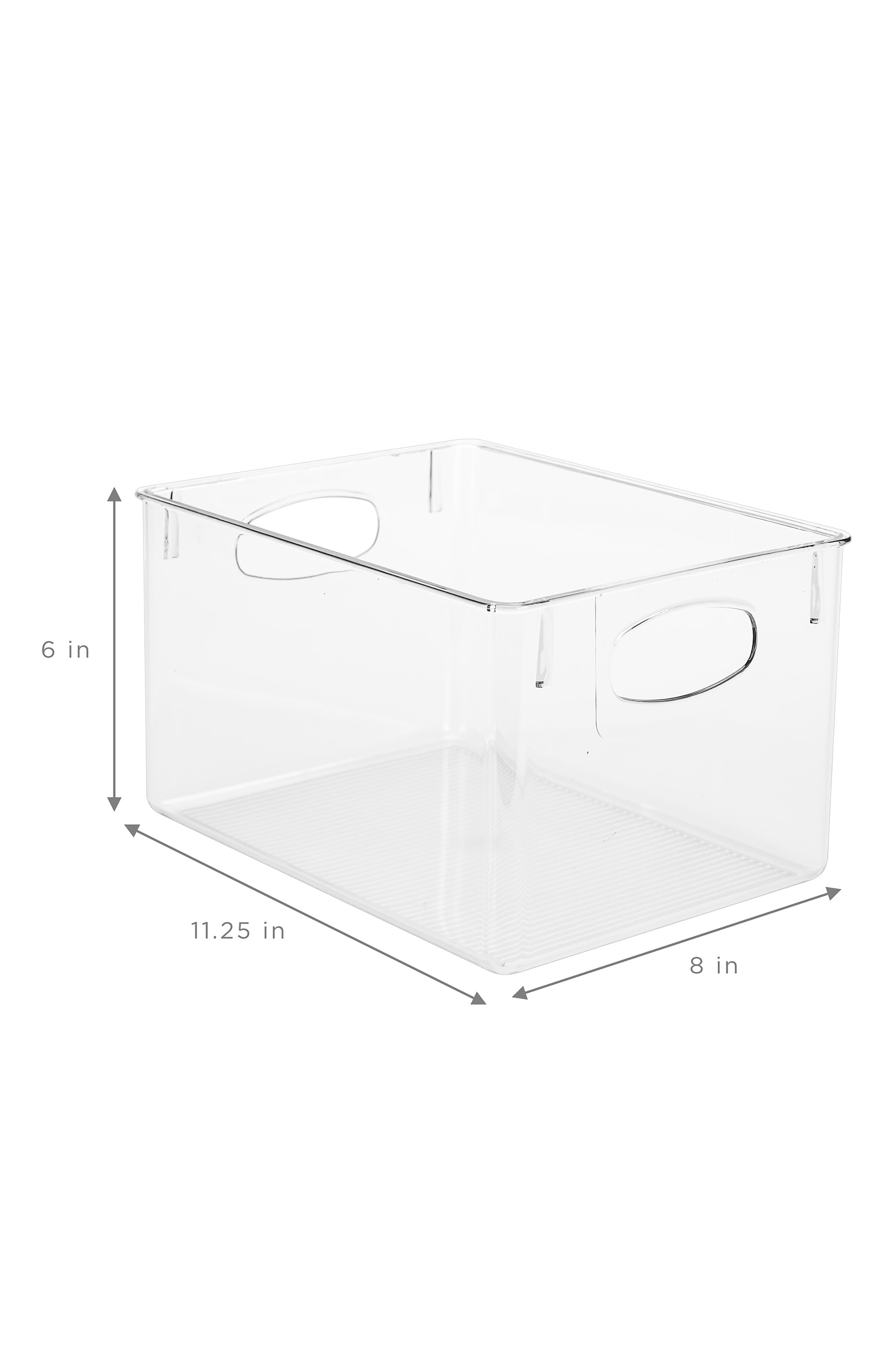 SORBUS 8-Pack Large Clear Fridge Organizer Bins