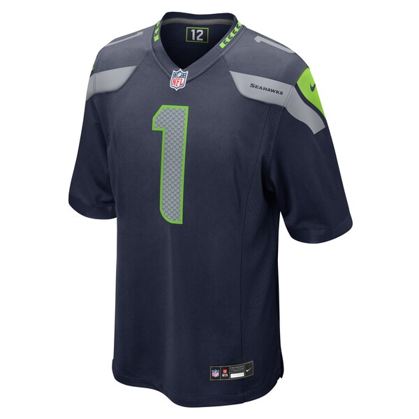Number 1 Groom Seattle Seahawks Nike Game Jersey - College Navy