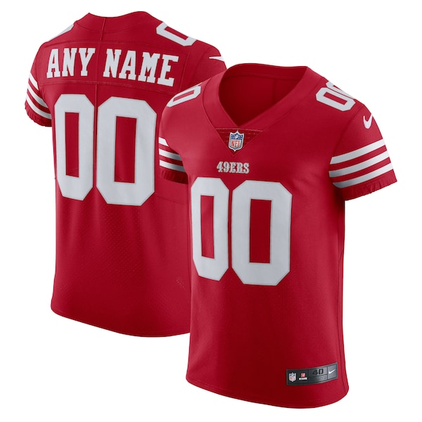 San Francisco 49ers Nike Vapor Elite Custom Jersey - Scarlet
