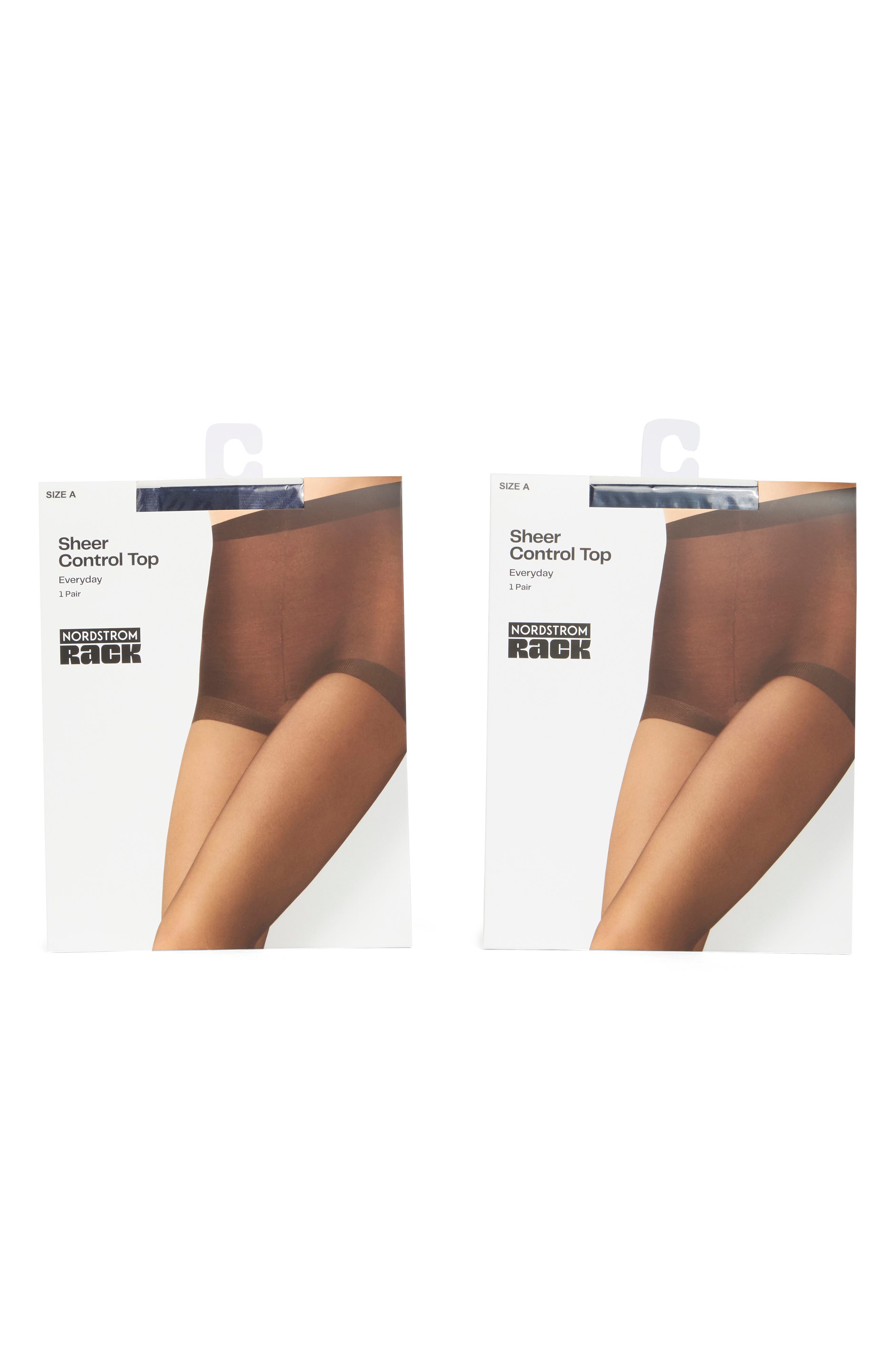 NORDSTROM RACK 2-Pack Sheer Control Top Pantyhose
