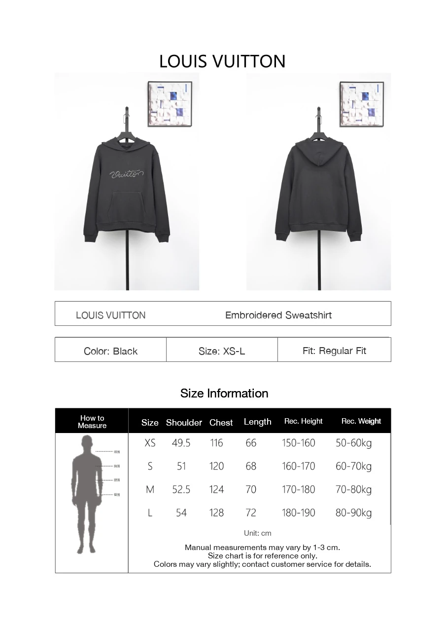 Louis Vuitton Black Beaded Embroidered Hoodie product photo from LabelPicks