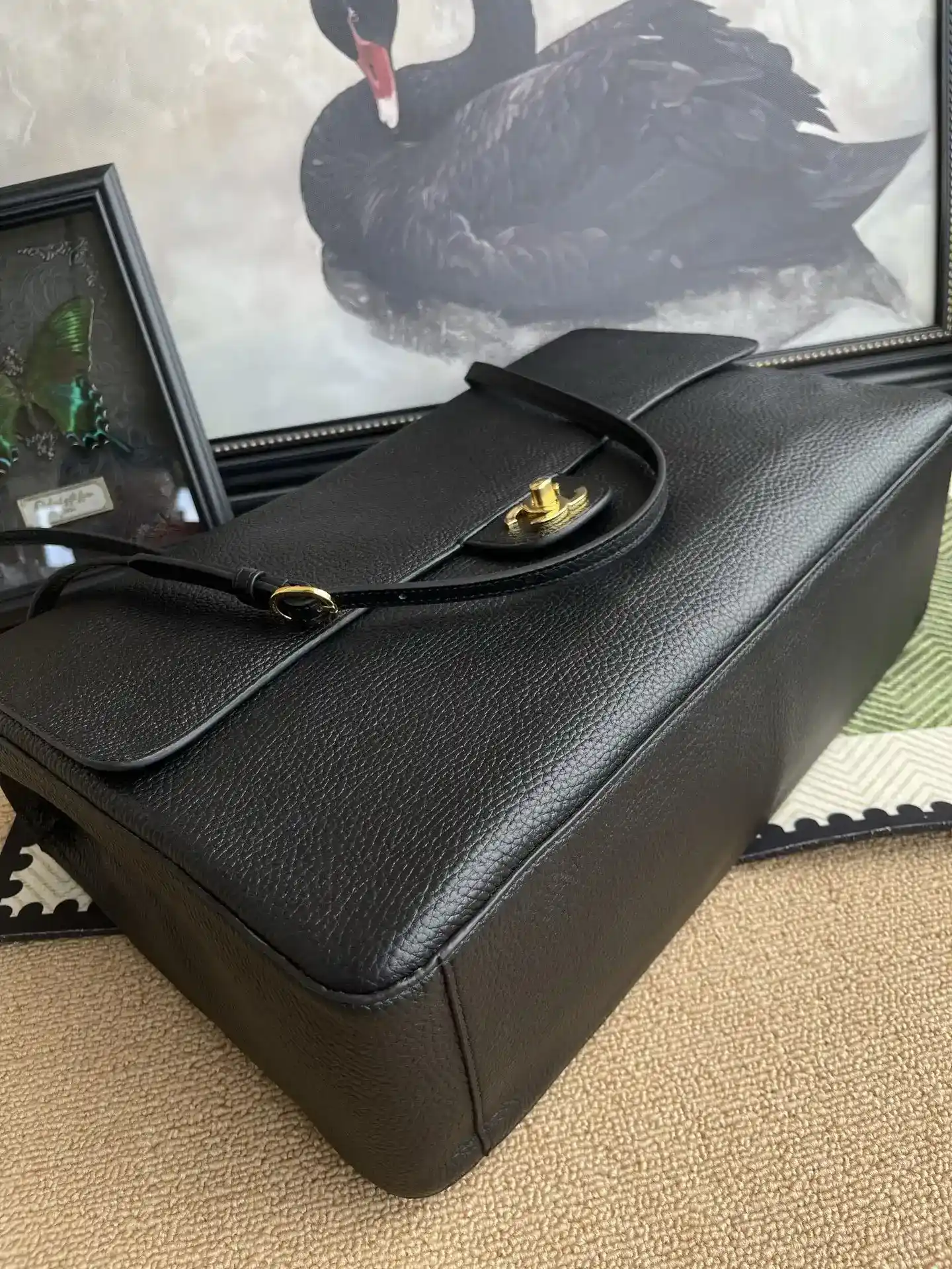 Chanel Classic Flap Grained Leather Top Handle Bag product photo from LabelPicks