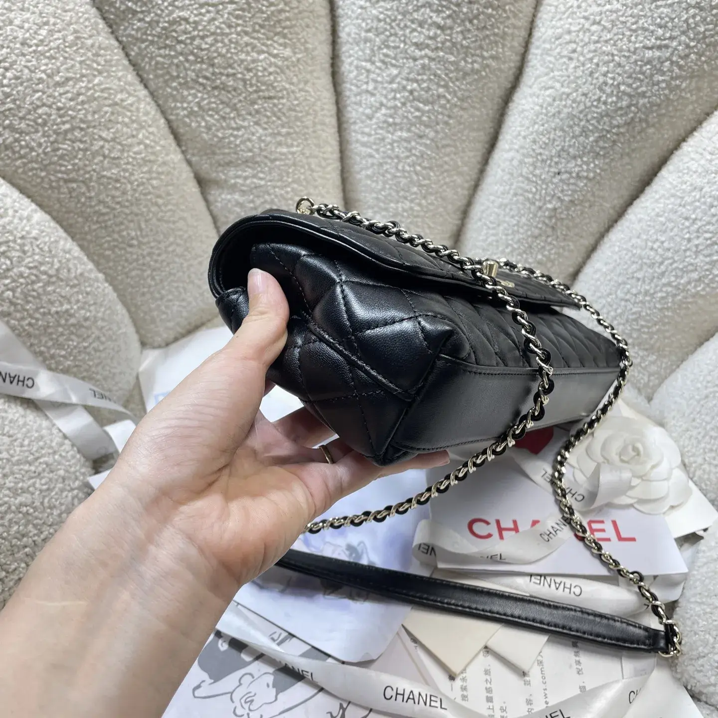 Chanel Coco Handle Black Calfskin Top Handle Bag product photo from LabelPicks