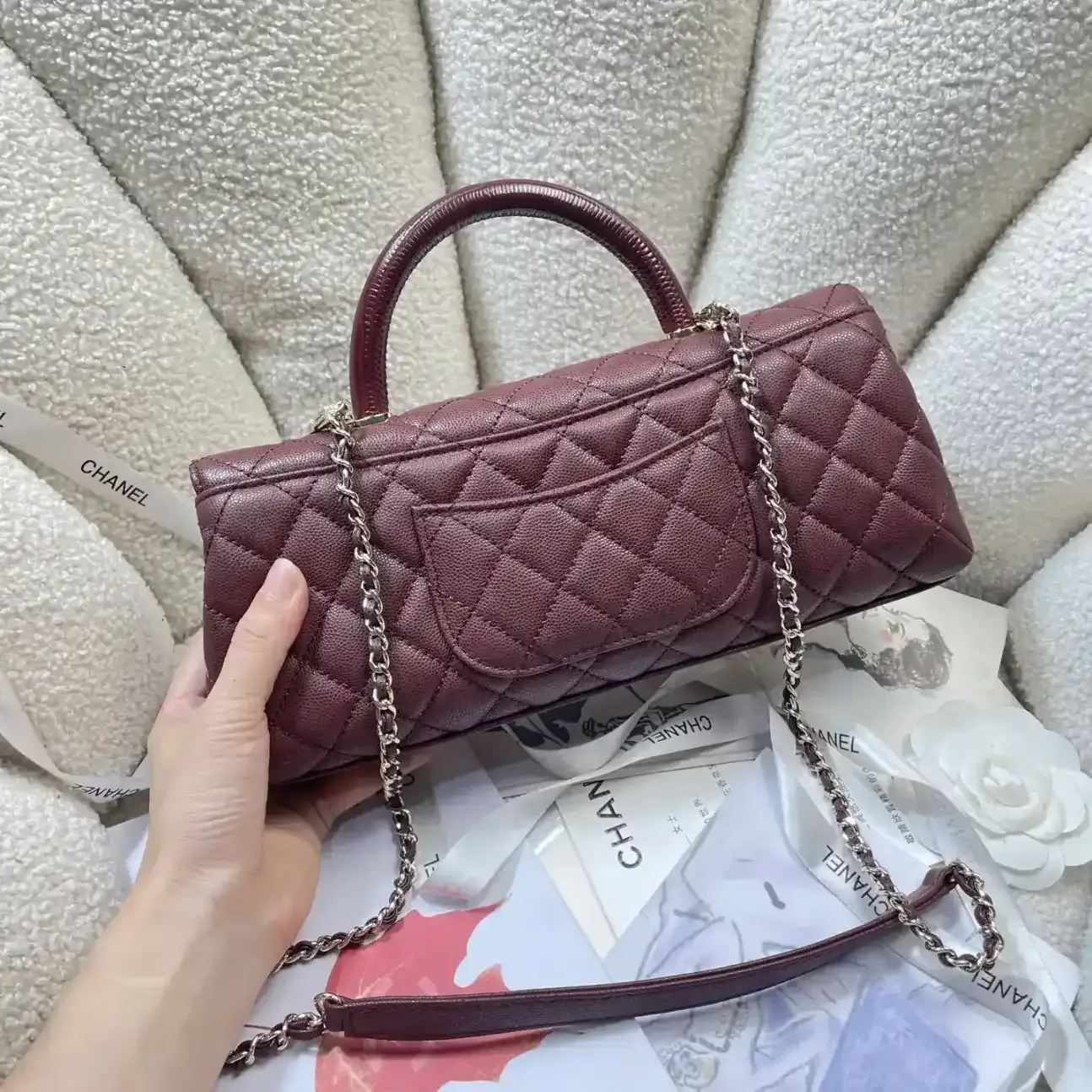 Chanel Black Coco Handle Calfskin Top Handle Bag product photo from LabelPicks