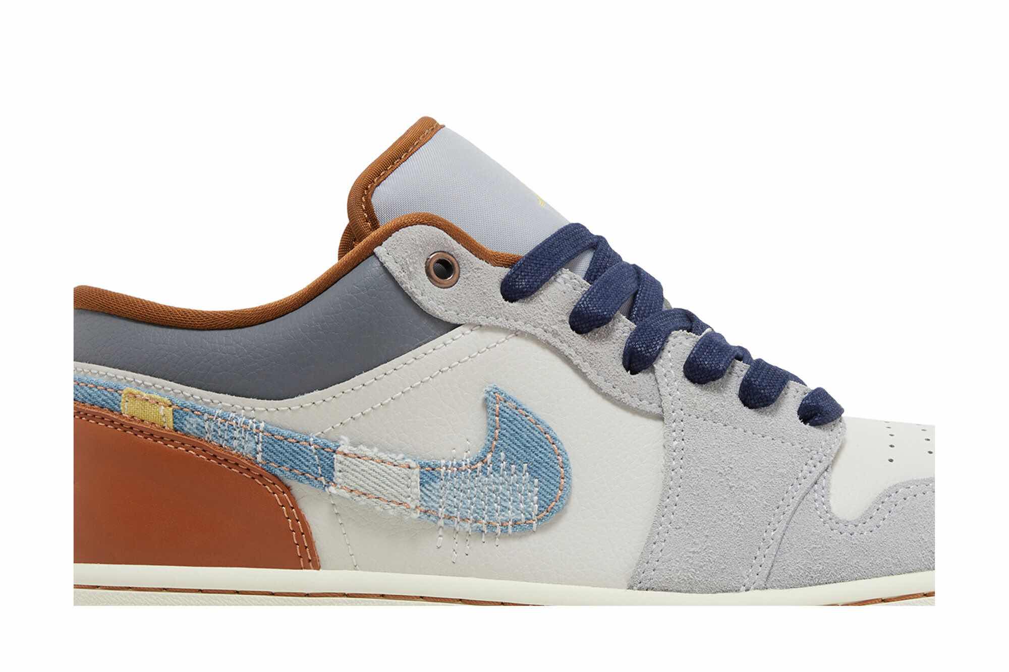 Air Jordan 1 Low SE ‘Phantom Repaired Denim Swoosh’ FZ5042-041