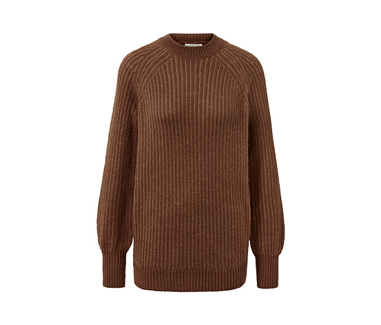 Strickpullover, cognac