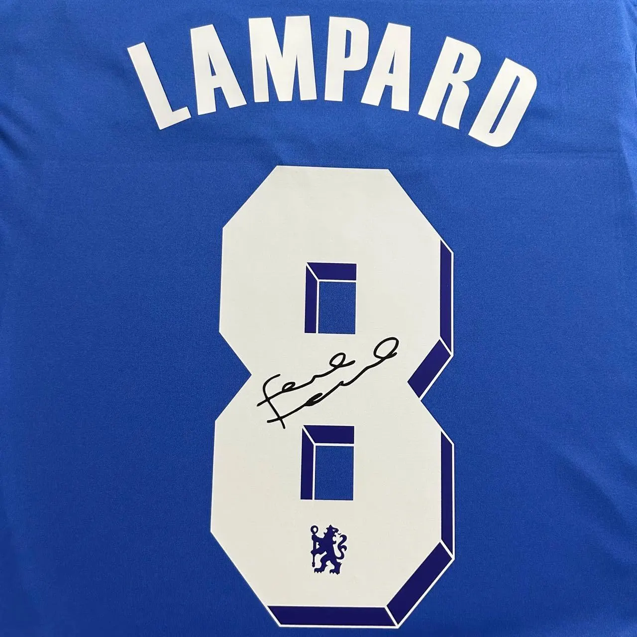 Frank Lampard SIGNED Chelsea UCL Final 11/12 Home Jersey/Shirt - COA - 2012