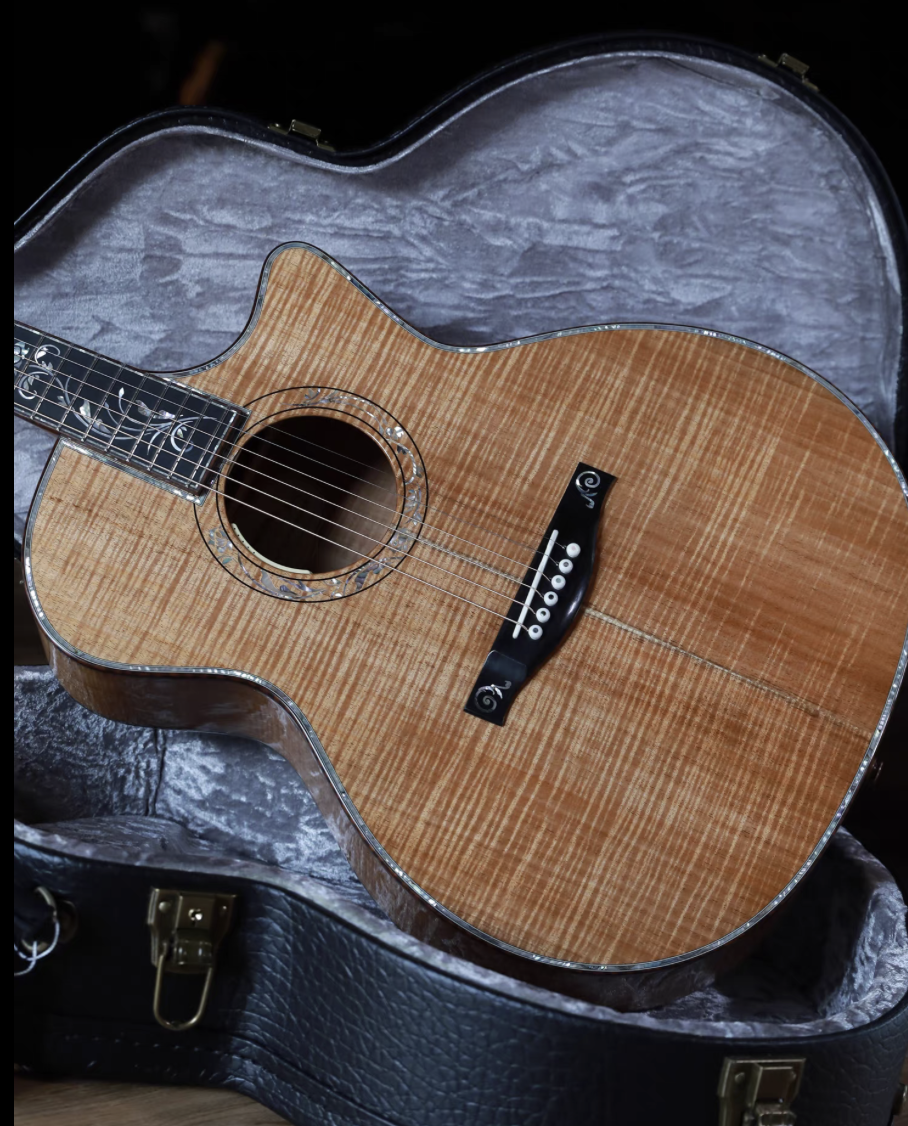 Eastman ML922CE KOA Master Luthier Hawaiian Koa All-Solid Electro-Acoustic Guitar 5K grade Wood - GreshamTech