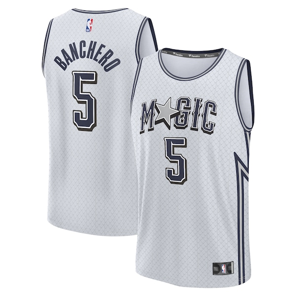 Paolo Banchero Orlando Magic  Youth 2024/25 Fast Break Player Jersey - City Edition - Silver