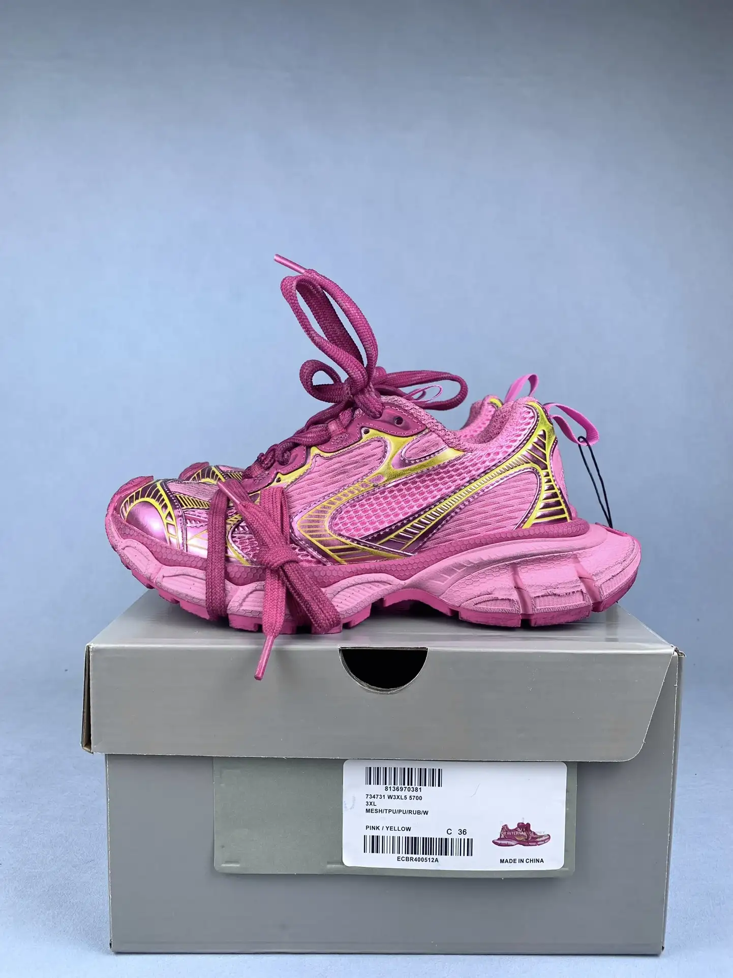 3XL Sneaker in Pink/Yellow product photo from LabelPicks