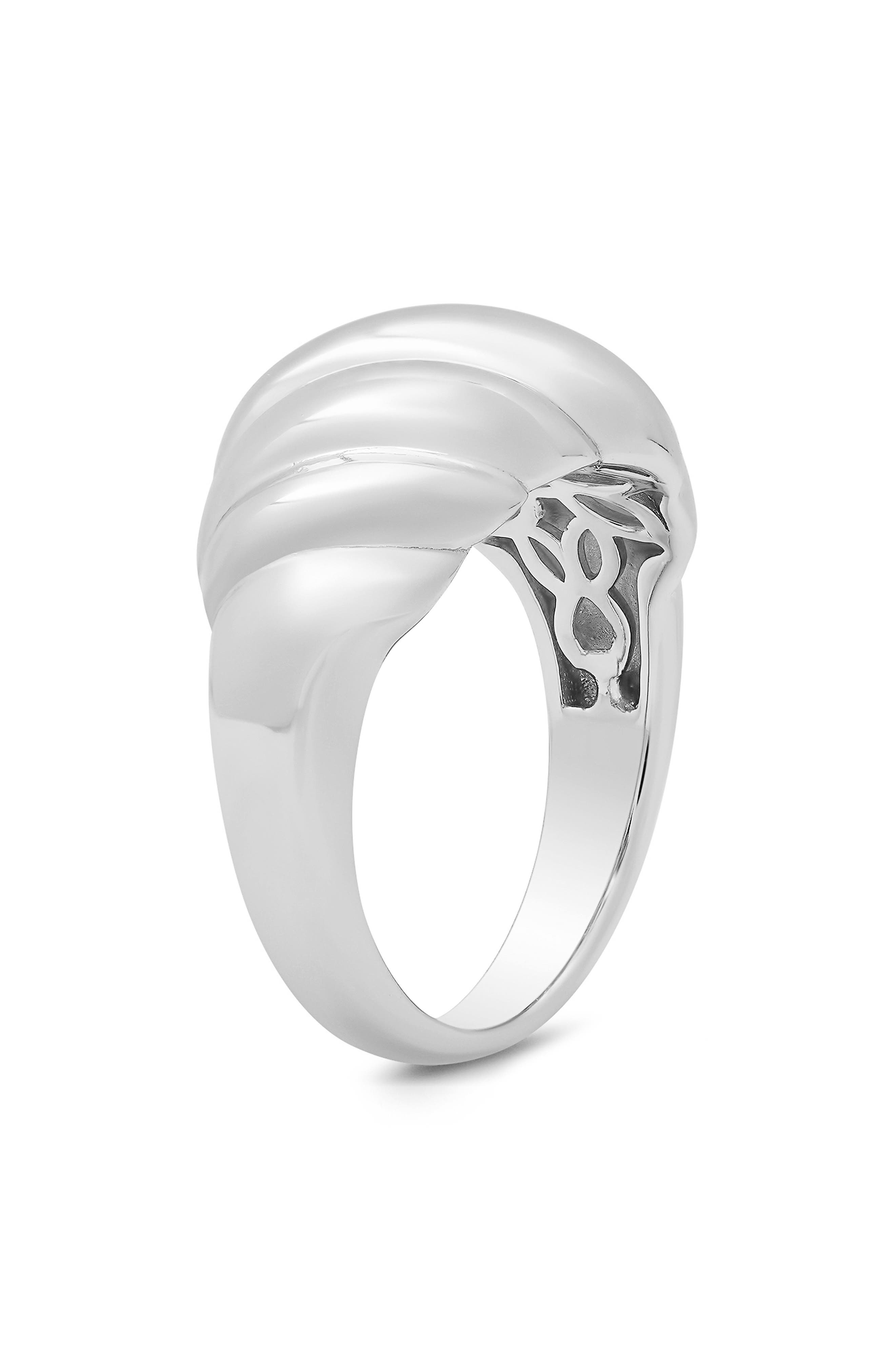 Queen Jewels Domed Shrimp Ring