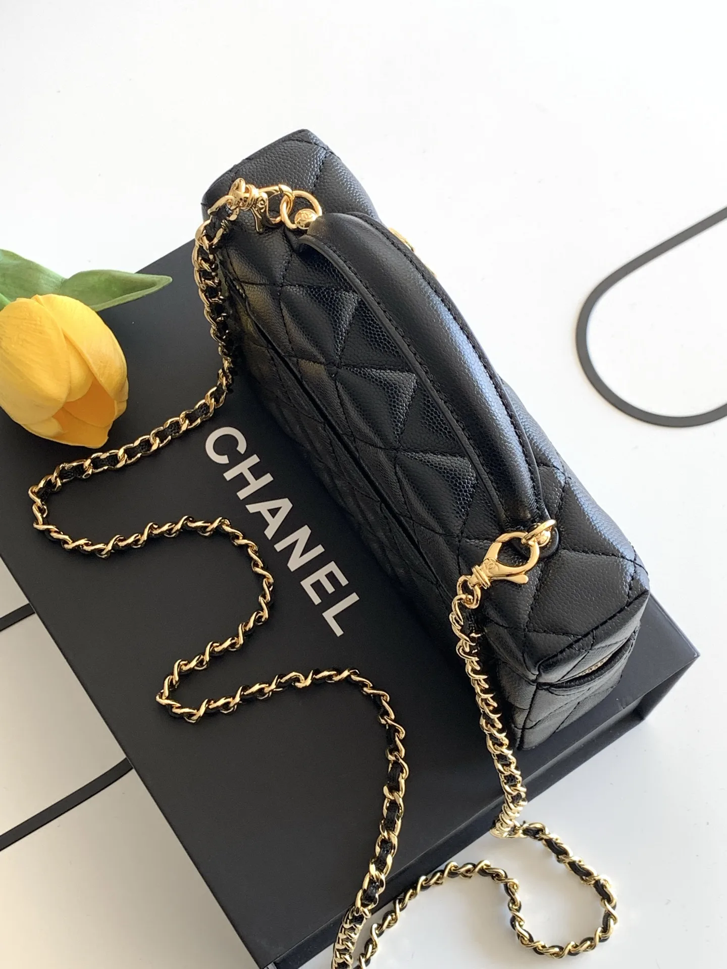 Chanel Black Quilted Leather Crossbody Bag product photo from LabelPicks