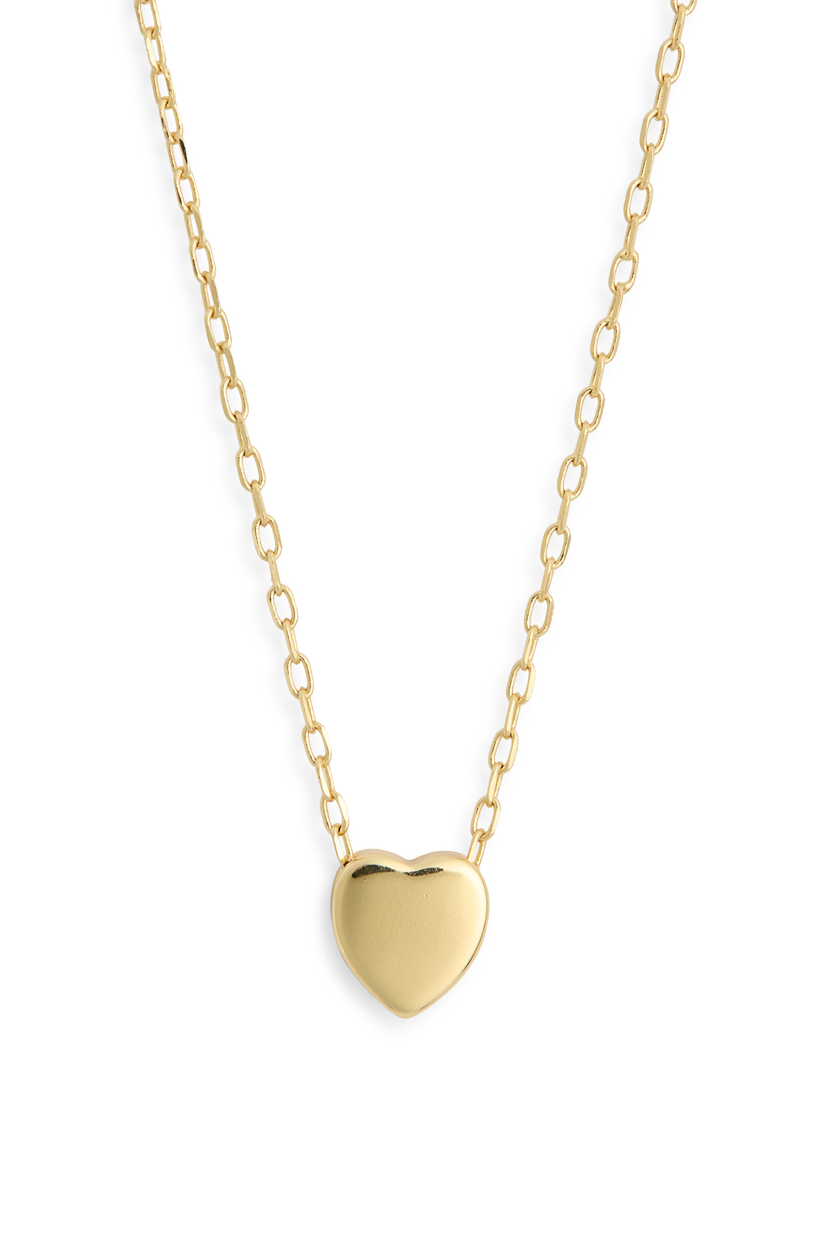 NORDSTROM RACK Sliding Heart Pendant Necklace