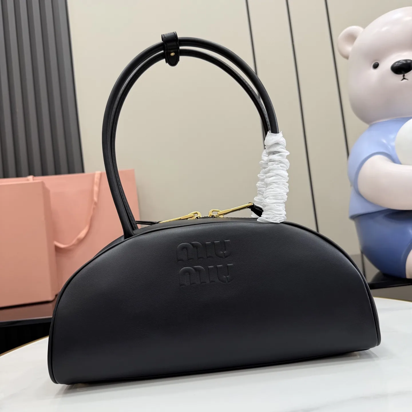 Miu Miu Black Calfskin Top Handle Bag product photo from LabelPicks