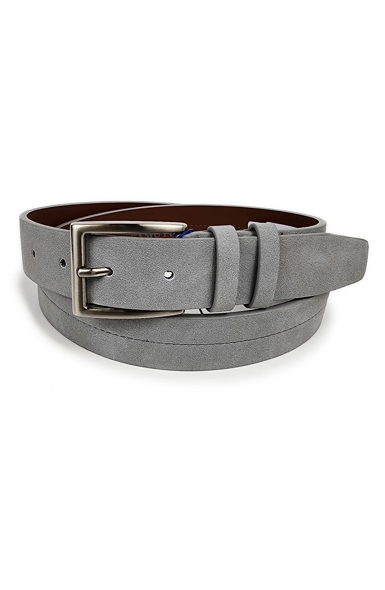 Vince Camuto Center Stitch Leather Belt