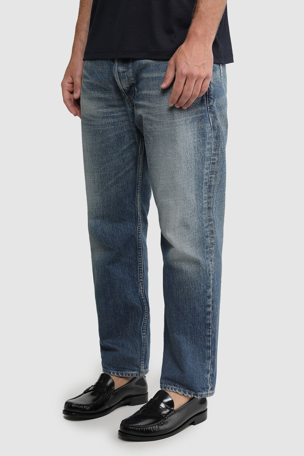 SAINT LAURENT מוקסינים מעור