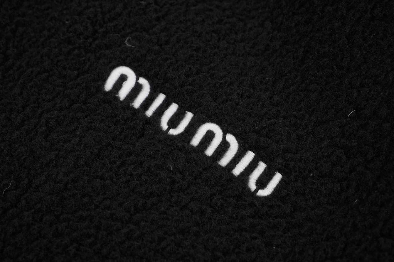 Miu Miu Black Fleece Collar Down Jacket product photo from LabelPicks