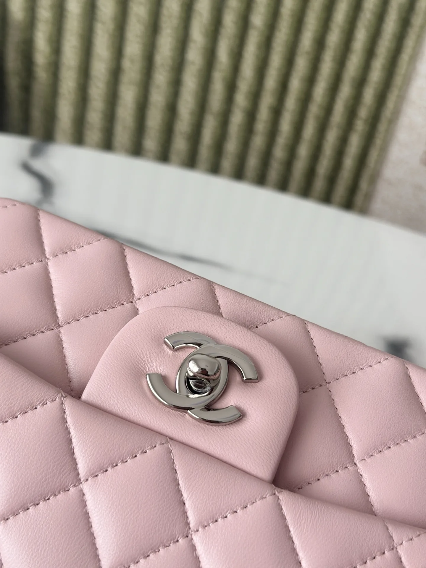 Chanel Pink Classic Flap Lambskin Shoulder Bag product photo from LabelPicks