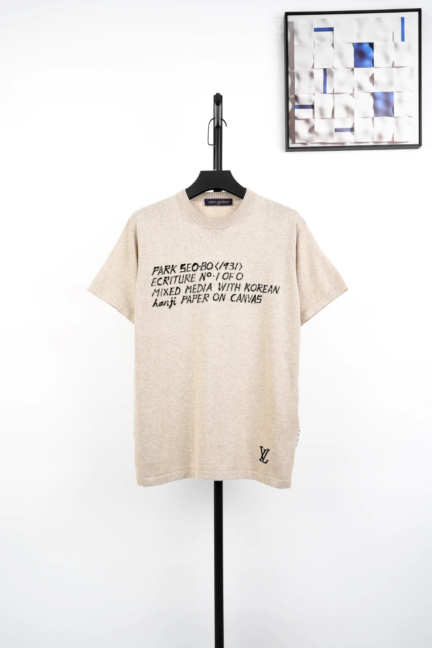 Louis Vuitton Beige 1931 Letter Knit T-Shirt product photo from LabelPicks