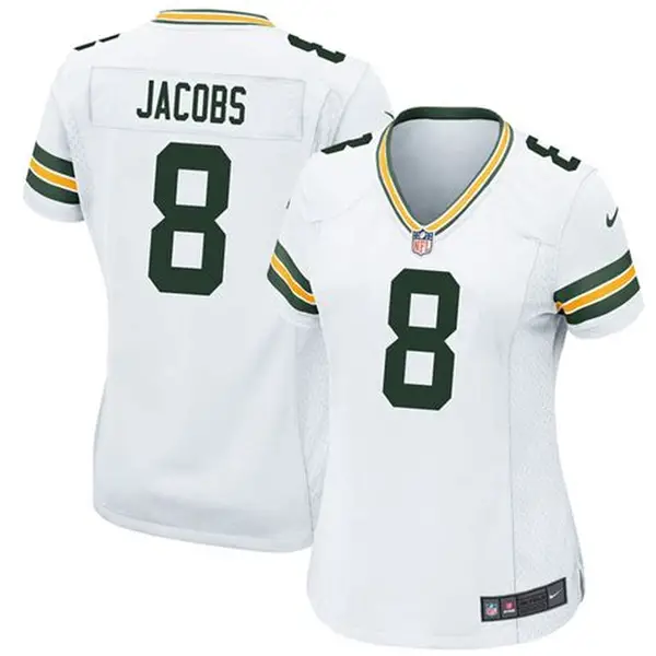 Josh Jacobs Green Bay Packers Nike Women's Team Game Jersey -  White