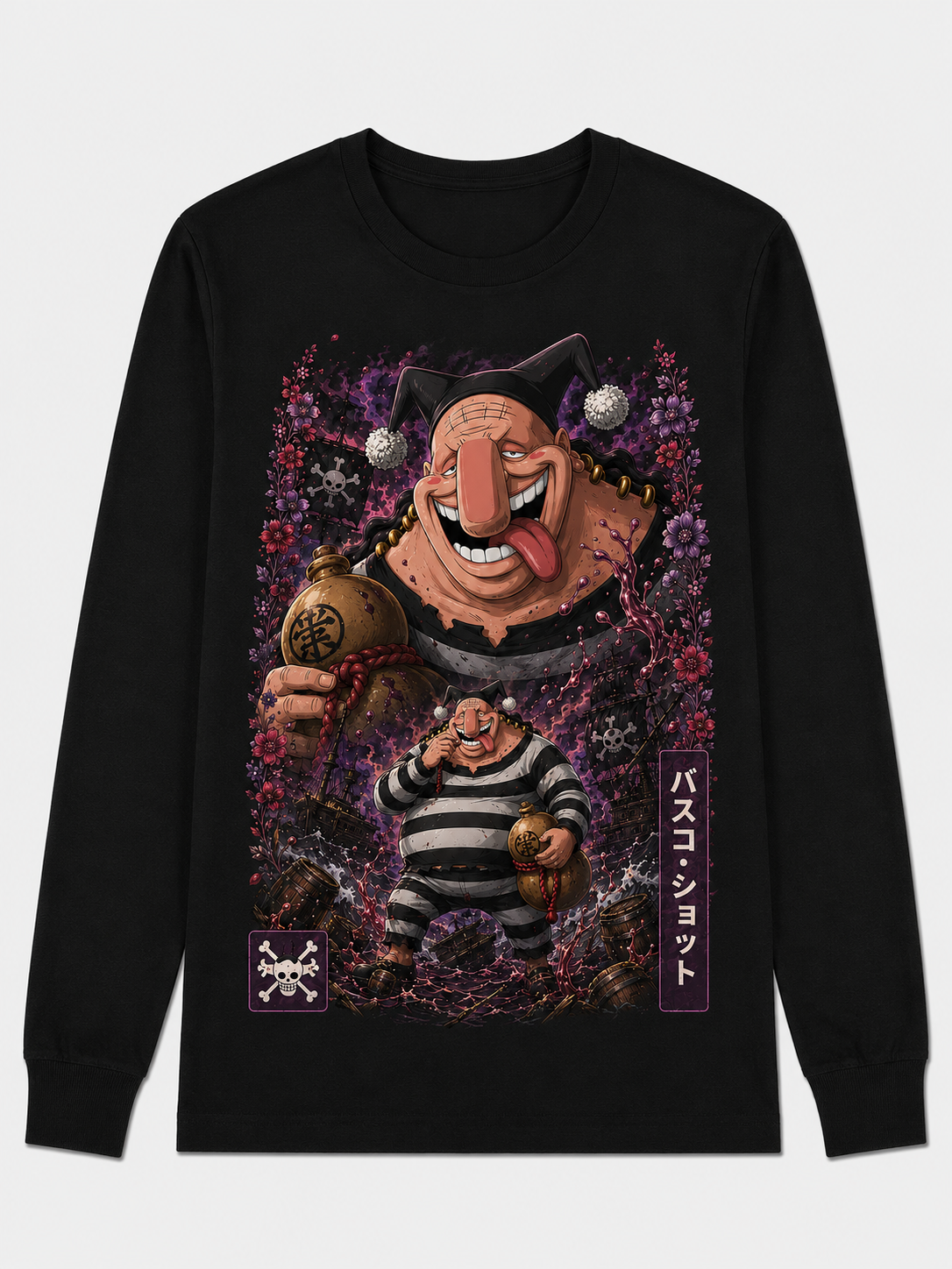 Remera Anime Vasco Shot One Piece Manga Corta