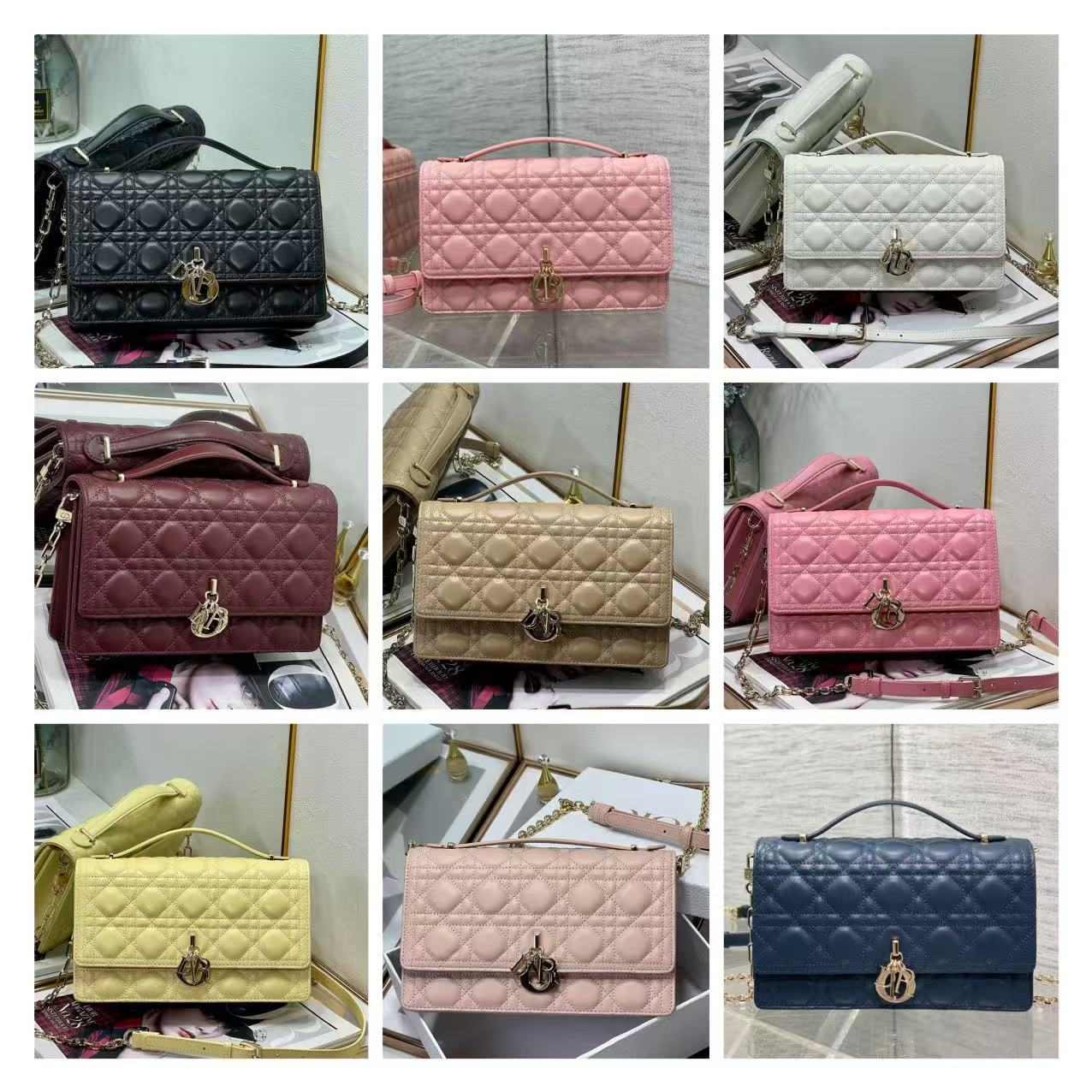 DIOR Miss Dior/Lambskin/24cm