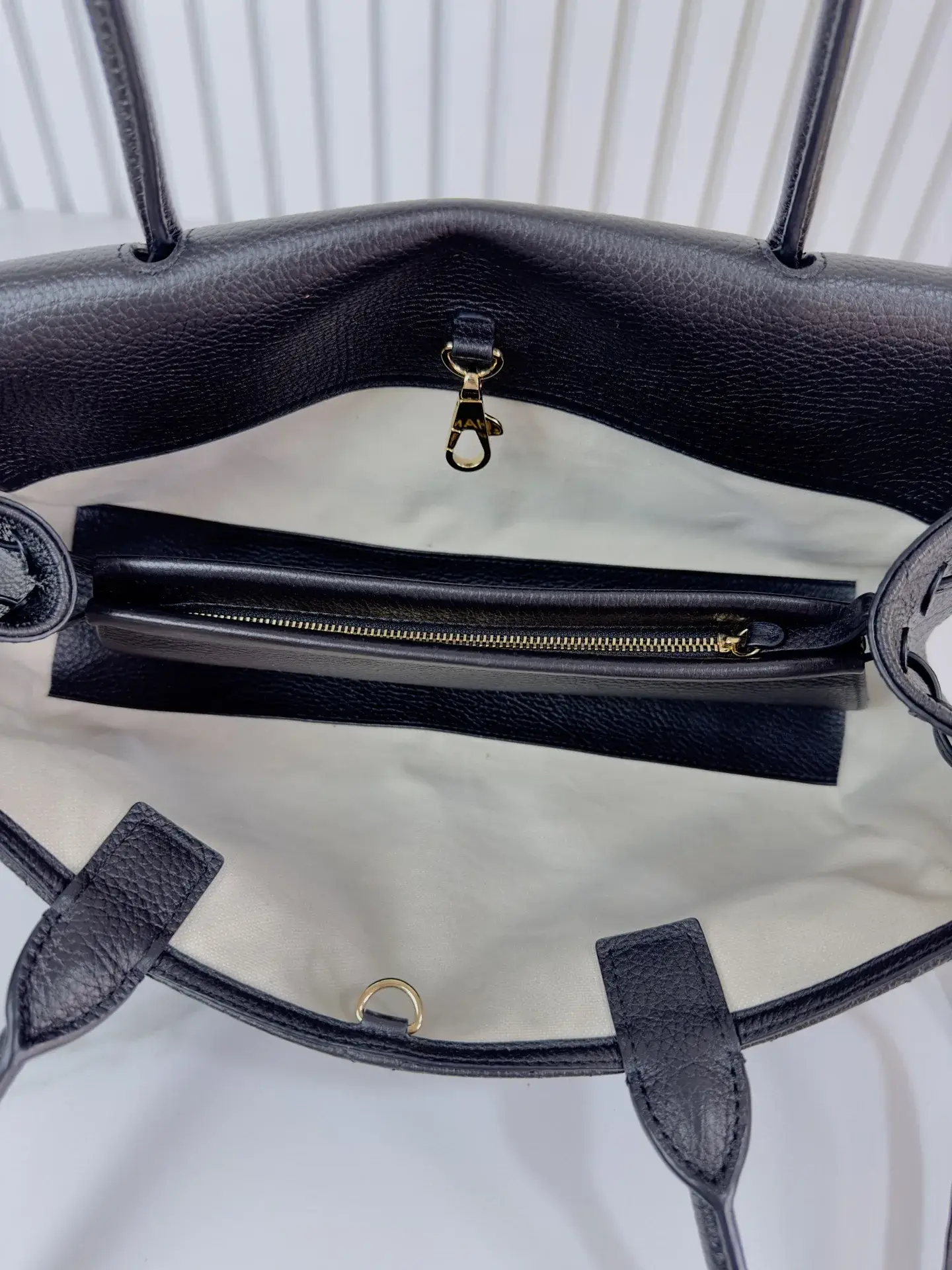 Chanel Black Grained Leather Top Handle Bag product photo from LabelPicks