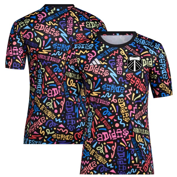 Portland Timbers adidas 2024 Hispanic Heritage Pre-Match Top - Black