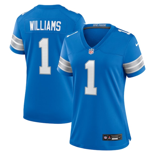 Jameson Williams Detroit Lions Nike Women's Game Player Jersey - Blue/Black