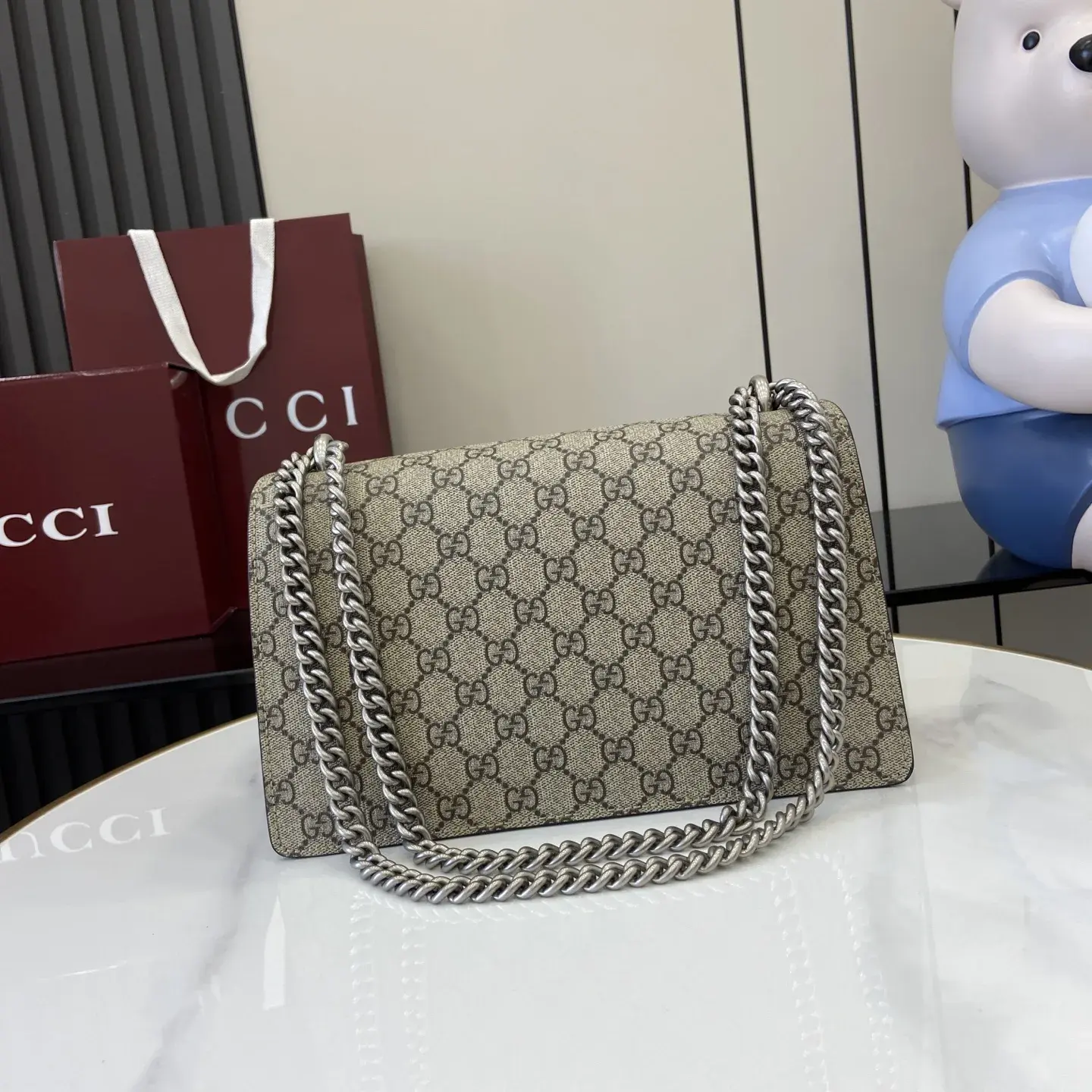 Gucci Canvas and Suede Shoulder Bag product photo from LabelPicks