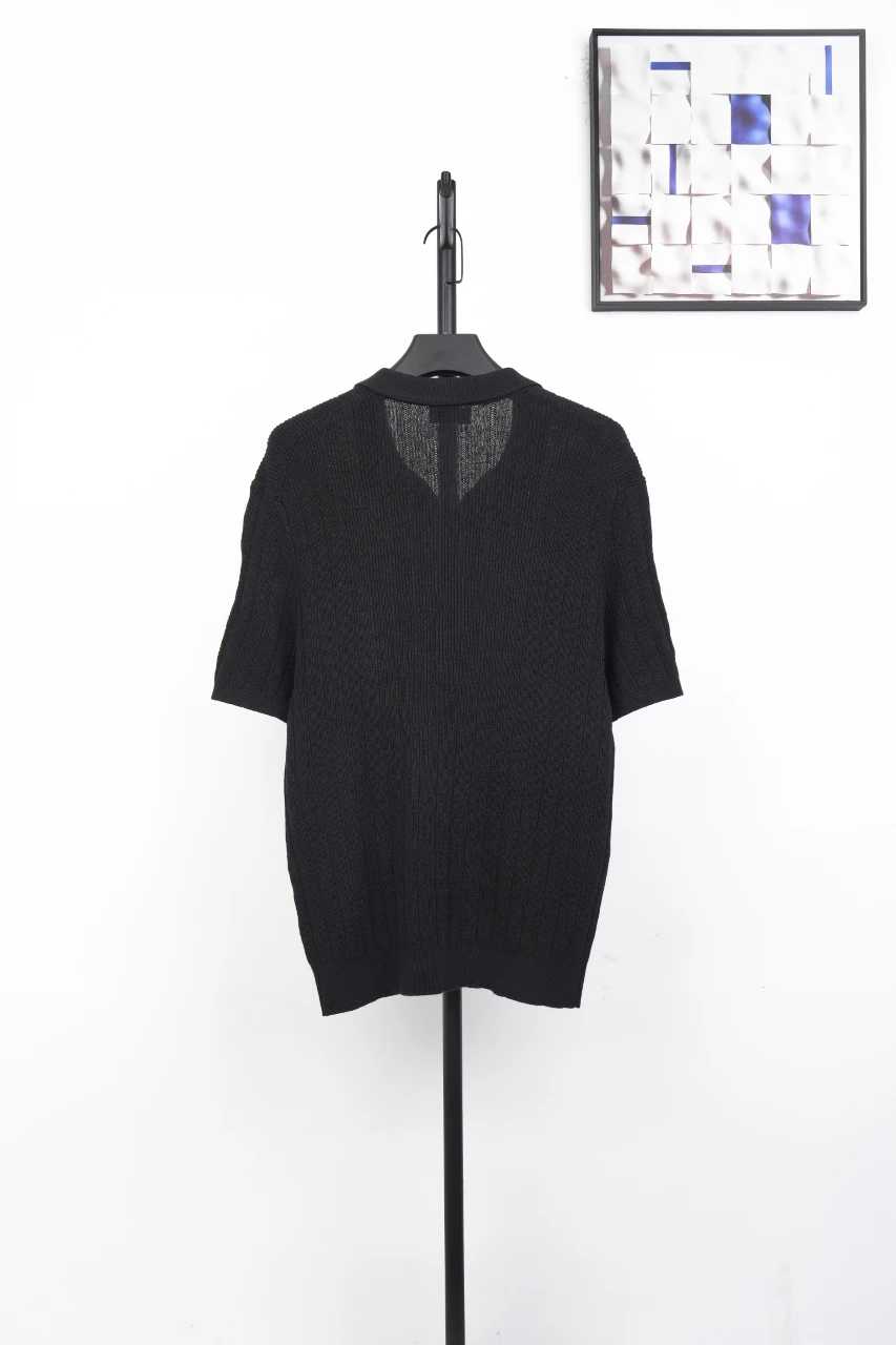 Ralph Lauren Black Pony Embroidered Linen Cotton Polo Shirt product photo from LabelPicks