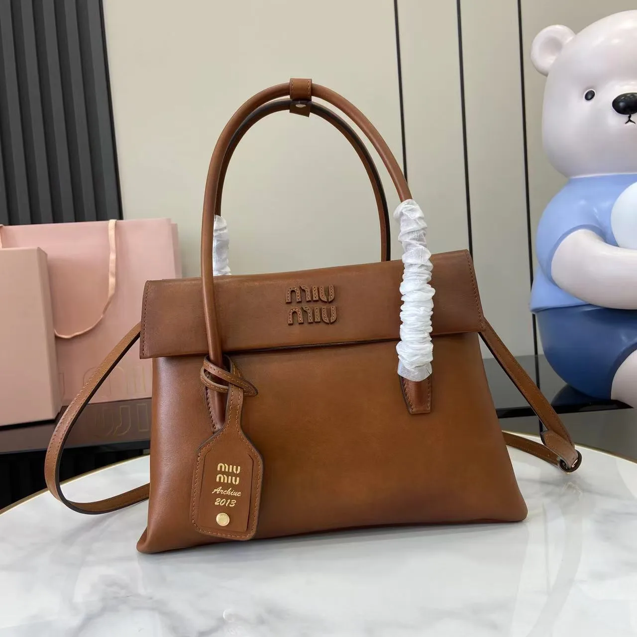 Miu Miu Calfskin Top Handle Bag product photo from LabelPicks