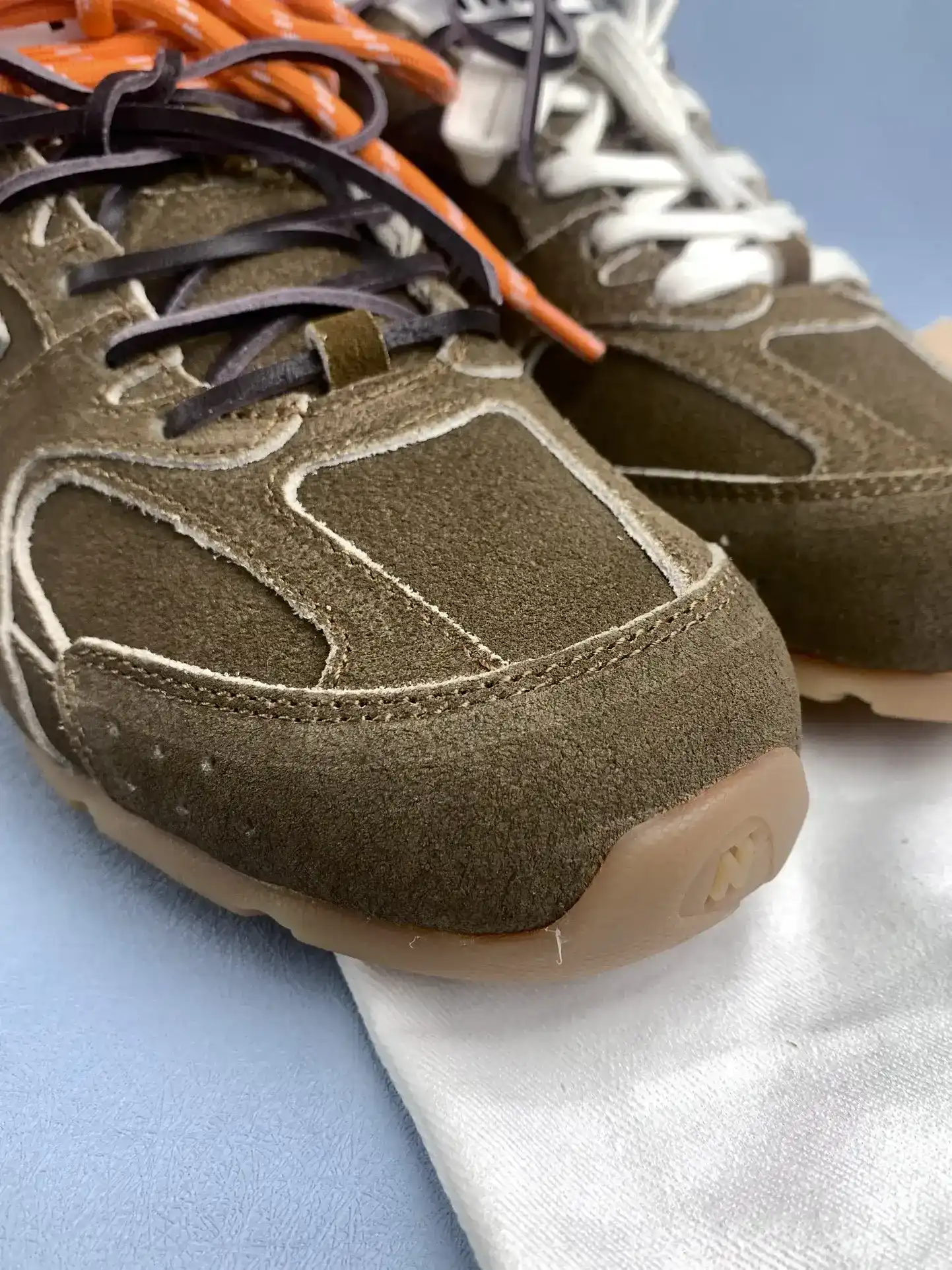 New Balance X Miu Miu 530 SL suede sneakers product photo from LabelPicks