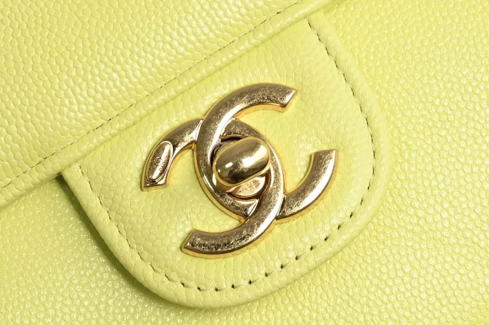 Chanel Yellow Calfskin Shoulder Bag product photo from LabelPicks