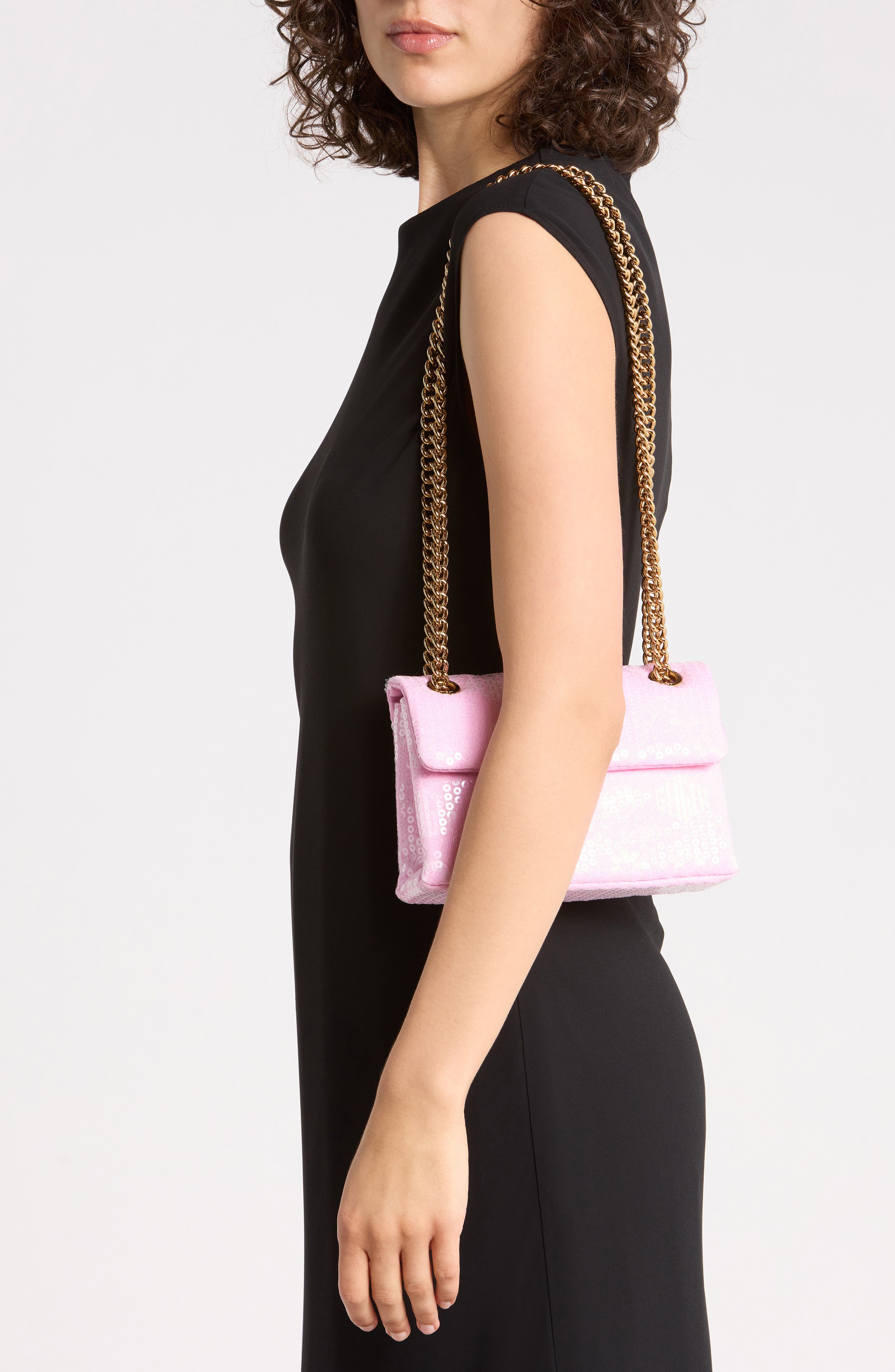 Kurt Geiger London Sequin Mini Brixton Convertible Shoulder Bag
