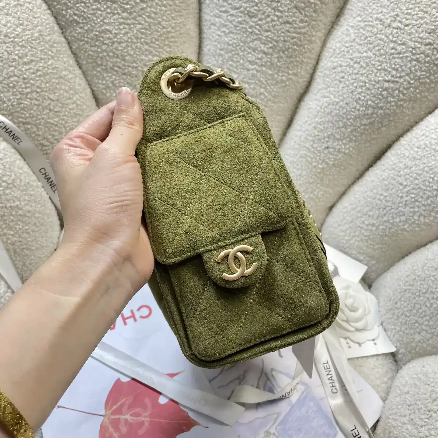 Chanel Gold Denim Hobo Bag product photo from LabelPicks